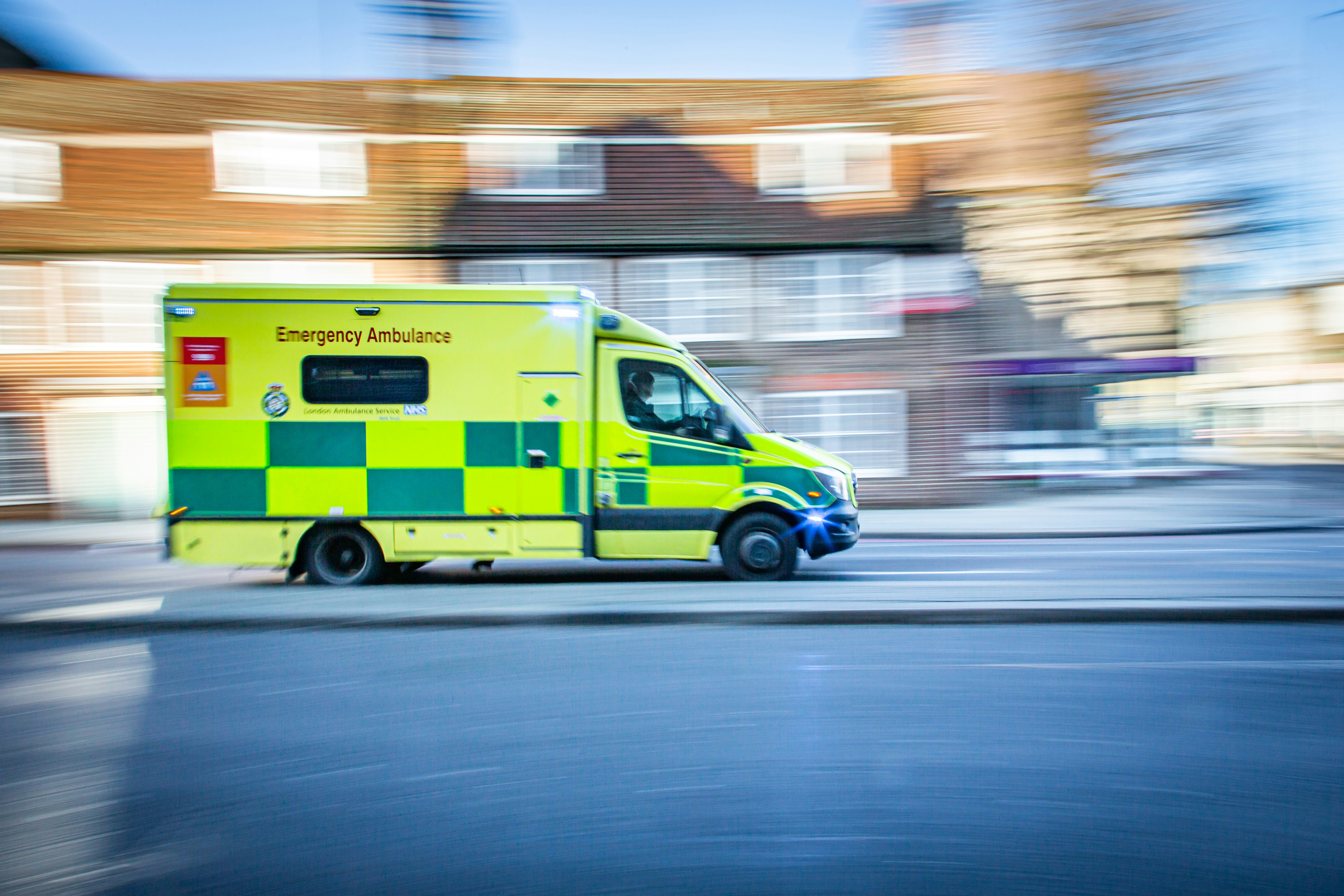 ambulance on a road