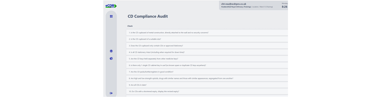 CD compliance audits can be customised and allow visibility of results and identify areas for improvement