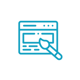 Paintbrush on a browser window